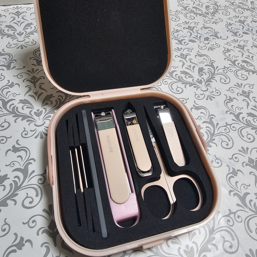 Pink Manicure Set with Case